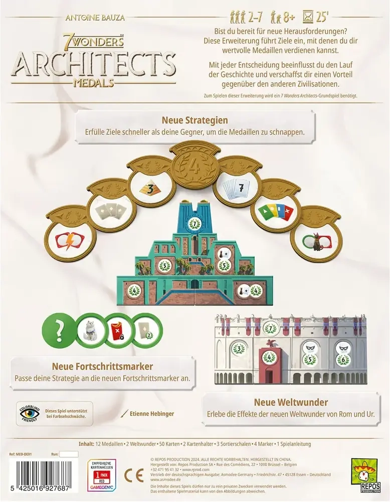 7 Wonders Architects – Medals - Erweiterung