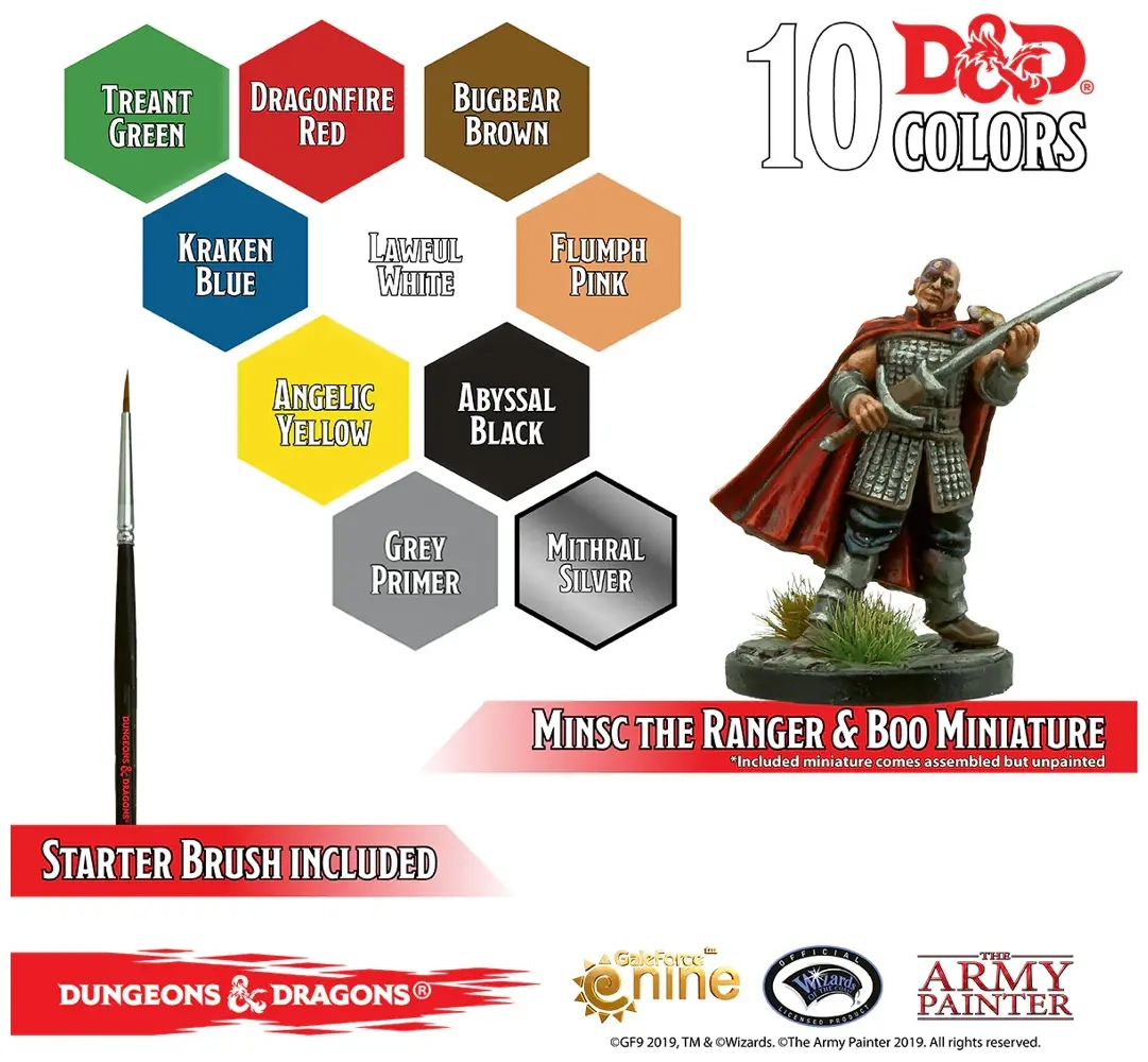 Army Painter - The Adventurers Paint Set - D&D Nolzur's Marvelous Pigment