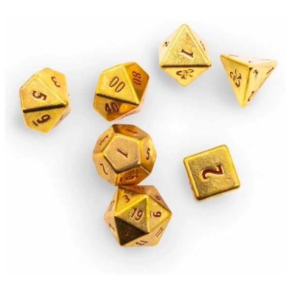 D&D 50th Anniversary Heavy Metal Dice (7)