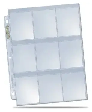 Display 9-Pocket Secure Platinum Page (100 pages)