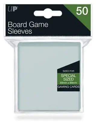 UP - Board Game Sleeves - Special Size 69x69mm (50 Sleeves)