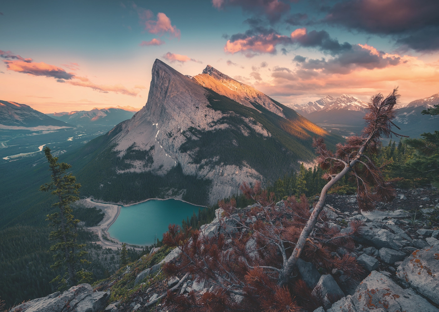 Abends in den Rocky Mountains