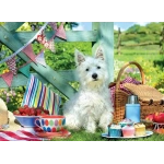 Scottie Hunde Picknick