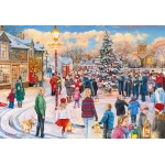 Village Celebrations -  Trevor Mitchell - 4x 500 Teile Puzzle