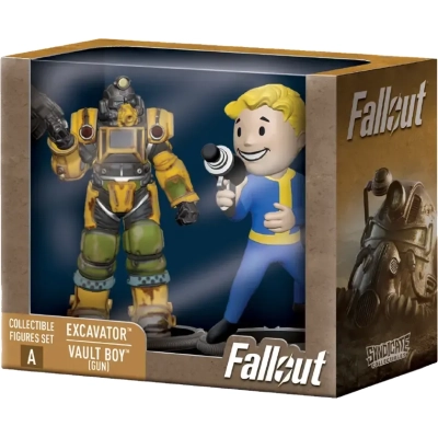 Fallout Collectible Figures Set Excavator & Vault Boy (Gun)