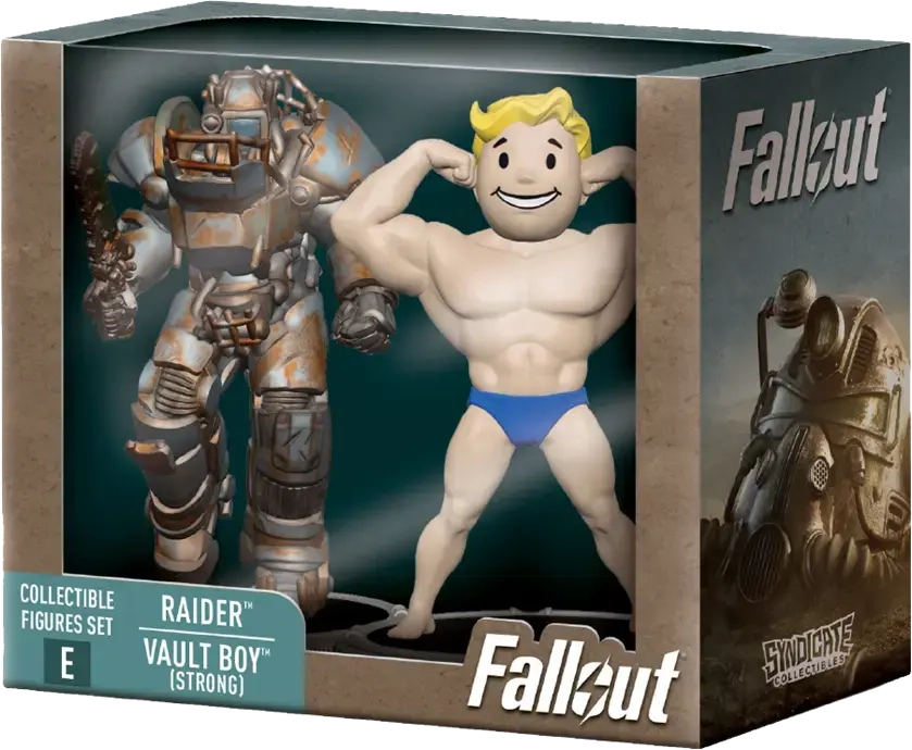 Fallout Collectible Figures Set Raider & Vault Boy (Strong)