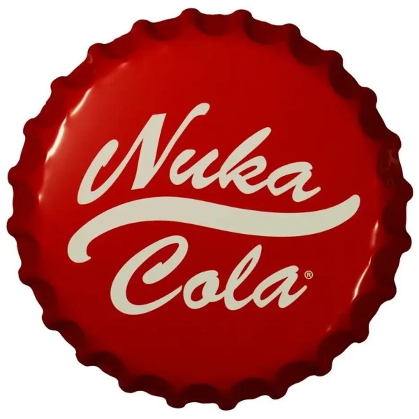 Fallout Nuka-Cola Bottle Cap Tin Sign