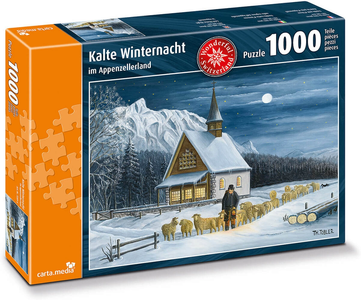 Kalte Winternacht im Appenzellerland