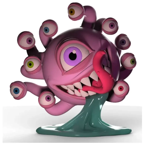 D&D Beholder 7 Inch Resin Figure Glow-in-the Dark