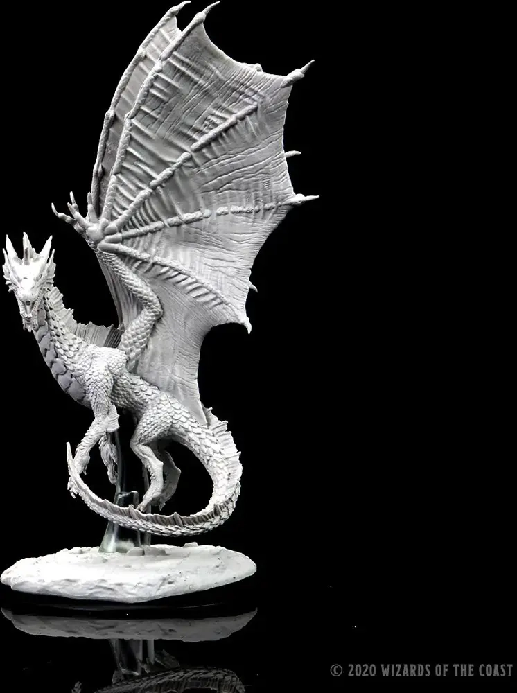 D&D Nolzur's Marvelous Miniatures - Young Silver Dragon