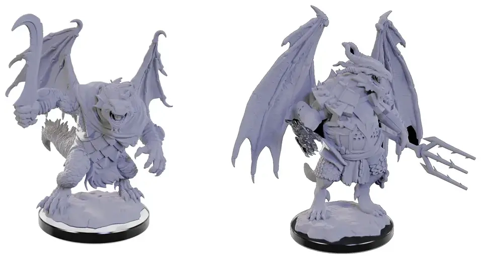 D&D Nolzur's Marvelous Miniatures: Draconian Foot Soldier & Mage