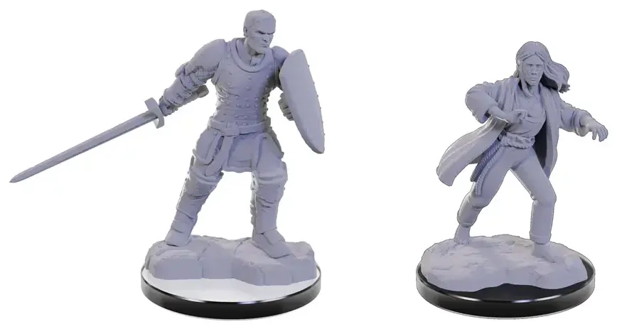 D&D Nolzur's Marvelous Miniatures: Reborn Paladin & Warlock