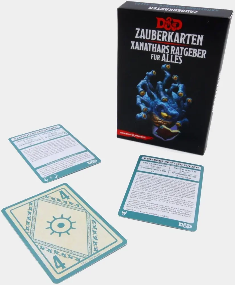 D&D Zauberkarten - Xanathar's Ratgeber für alles (96 Karten) - DE