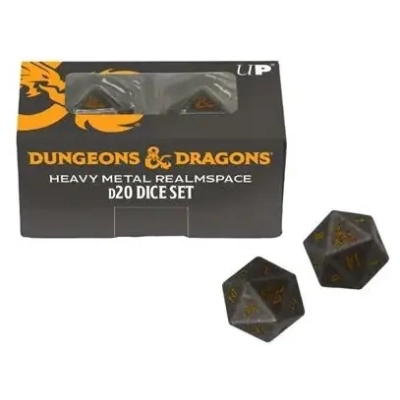 UP - Heavy Metal Realmspace D20 Dice Set for Dungeons & Dragons