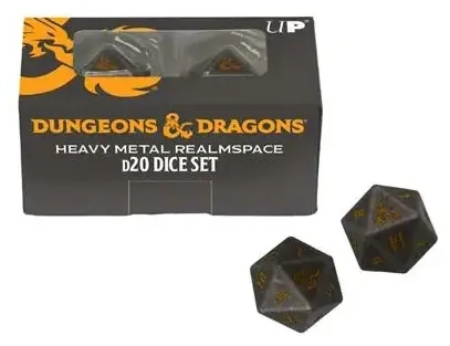 UP - Heavy Metal Realmspace D20 Dice Set for Dungeons & Dragons