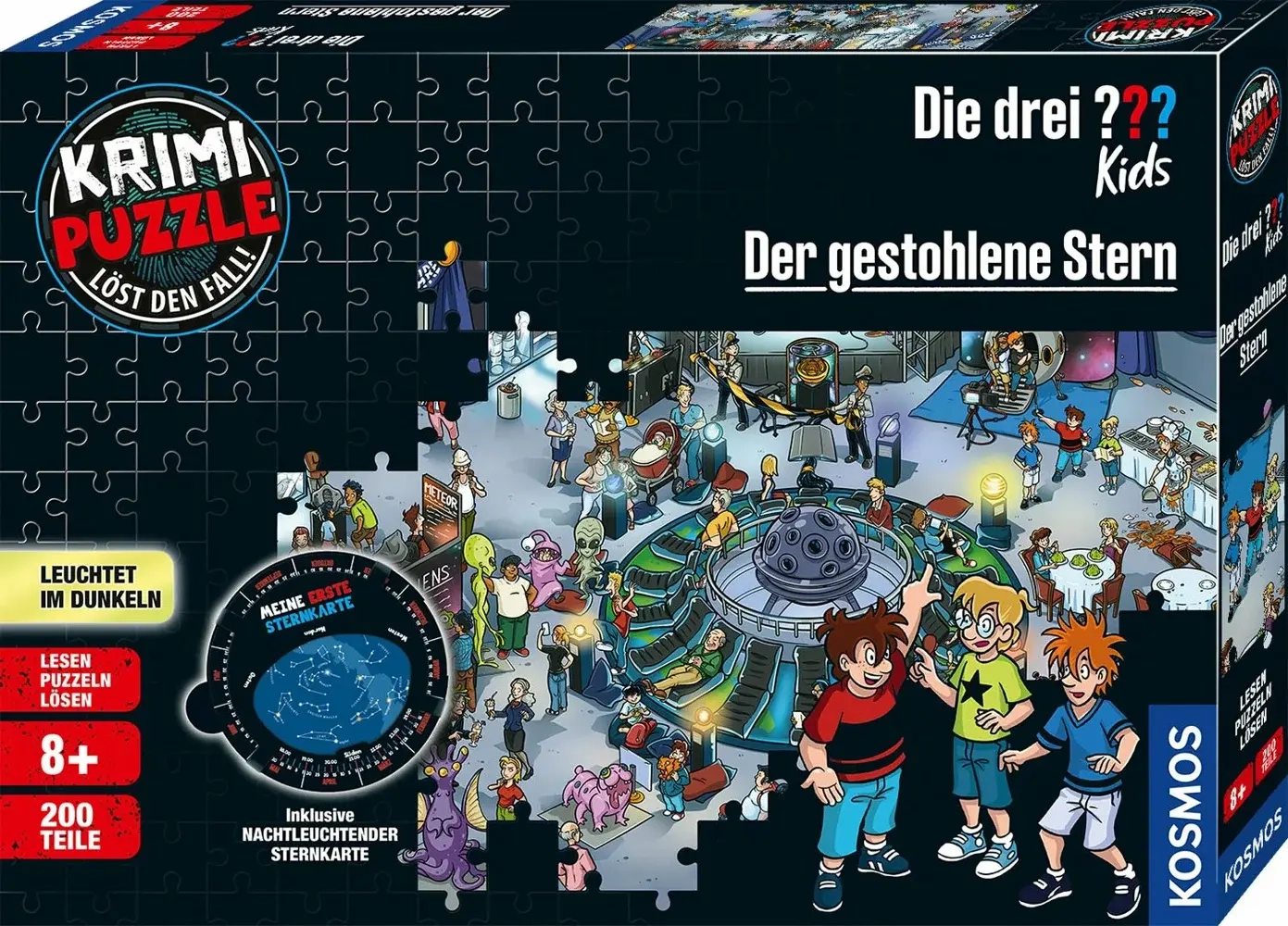 Krimipuzzle: Die drei ??? Kids Der gestohlene Stern (200 Teile)