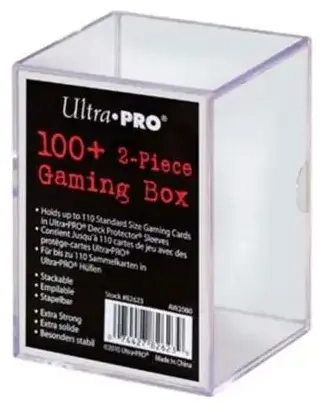 UP - 2-Piece Storage Box - for 100+ Cards - Clear