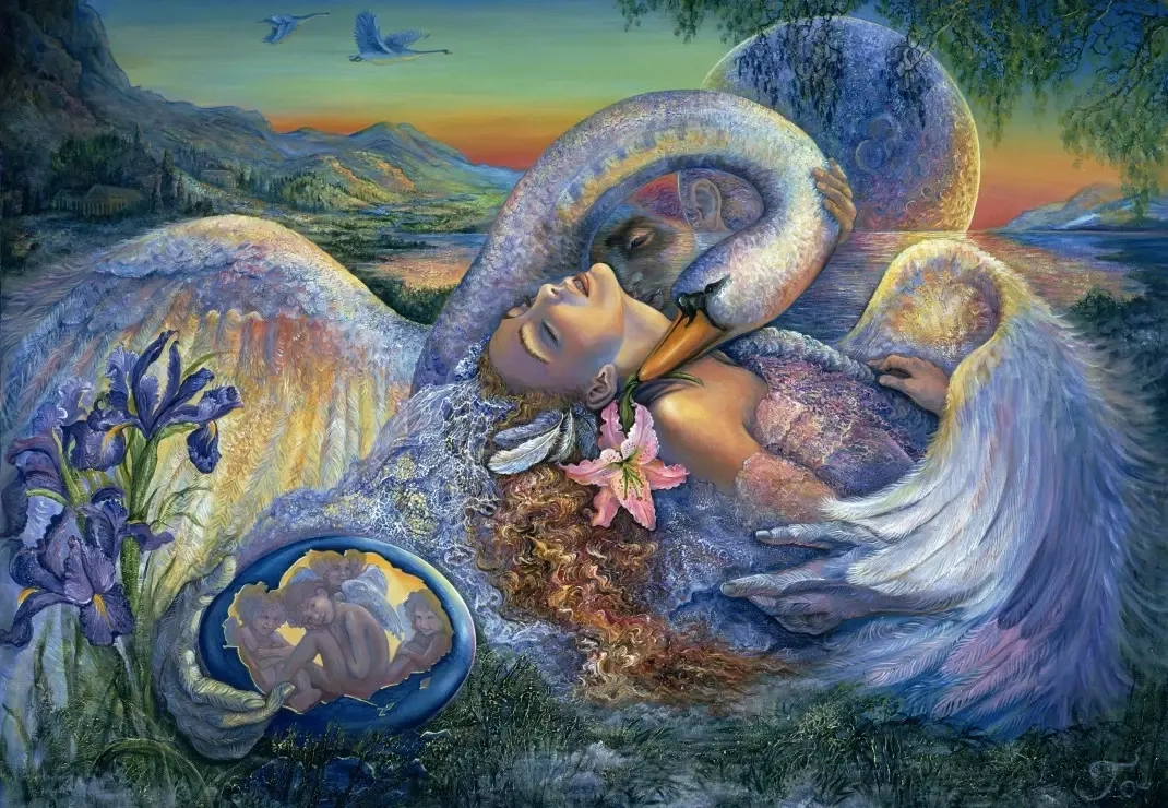 Leda and the Swan - Josephine Wall