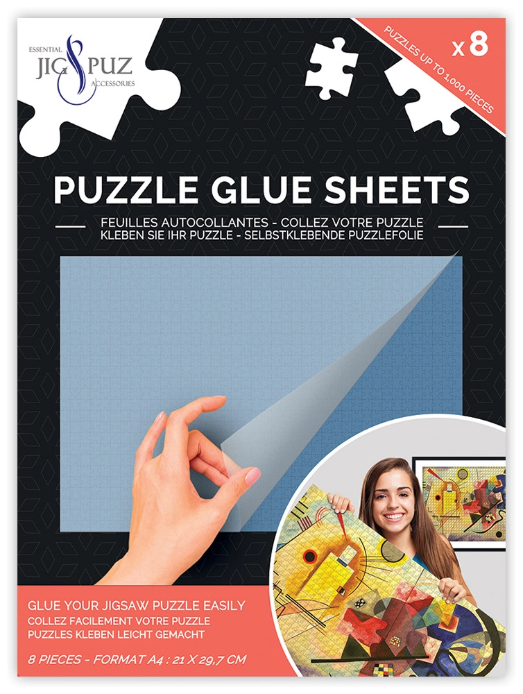 Puzzle Glue Sheets - Selbstklebende Puzzlefolie für 1000 Teile Puzzle - Jig & Puz