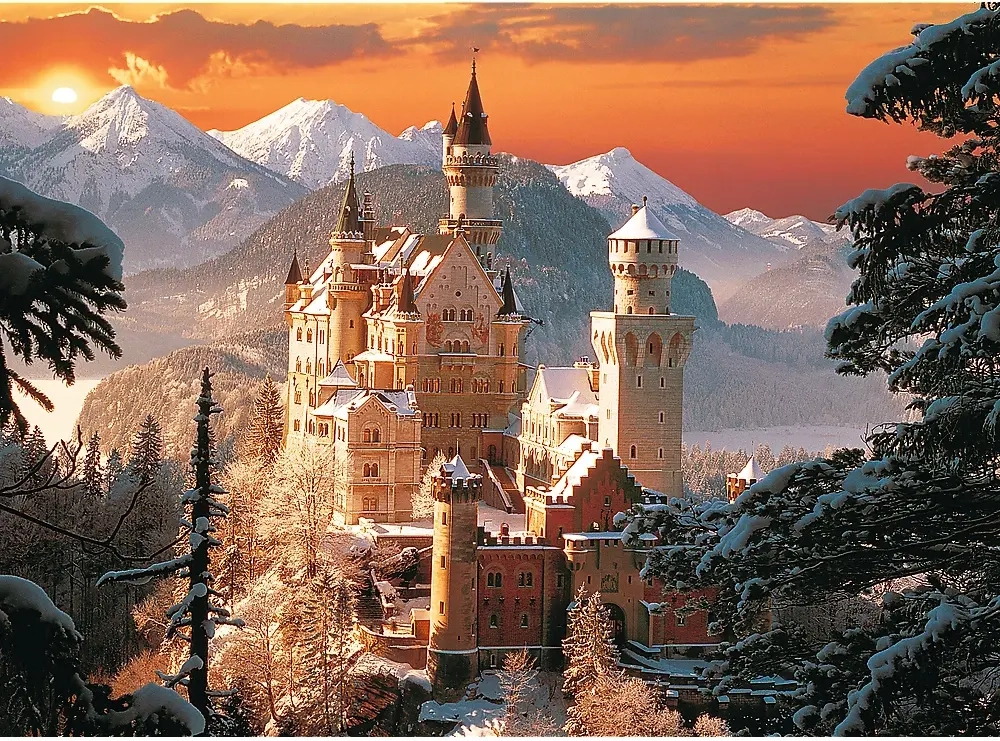 Schloss Neuschwanstein im Winter