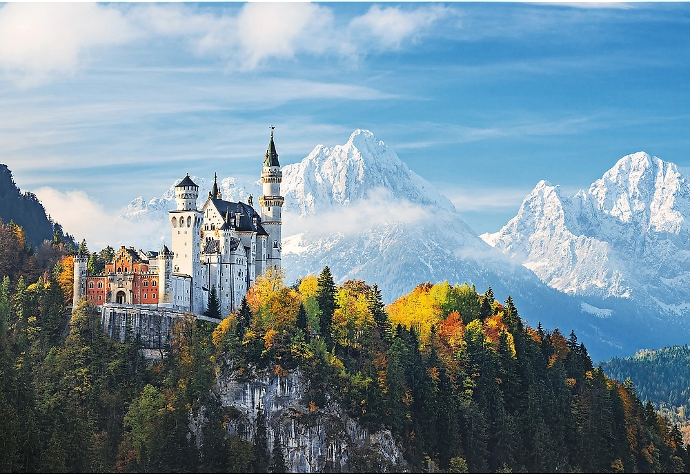 Märchenschloss in den Bayrischen Alpen - Neuschwanstein