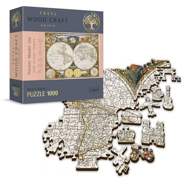 Holzpuzzle - Ancient World Map