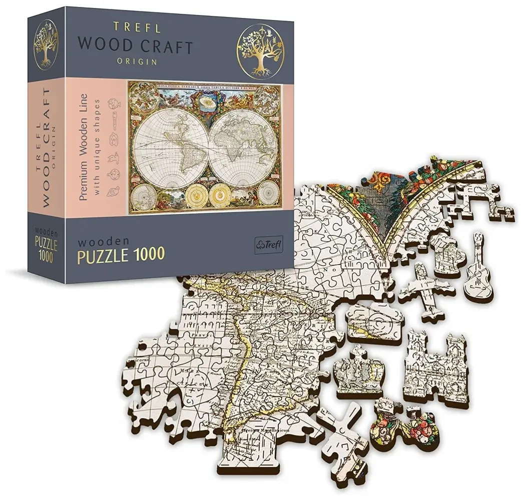 Holzpuzzle - Ancient World Map