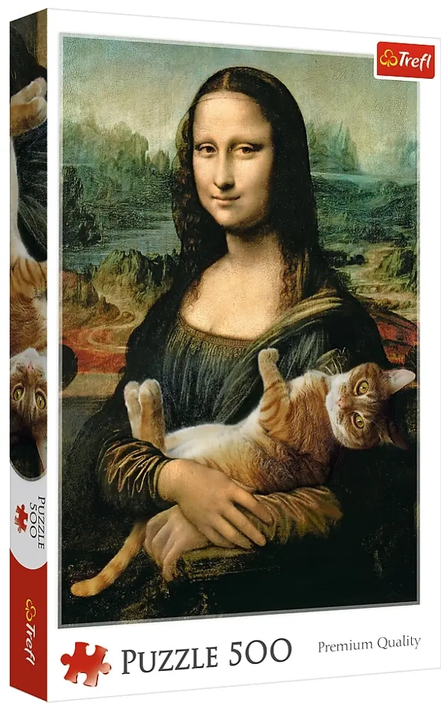 Mona Lisa and Purring Kitty