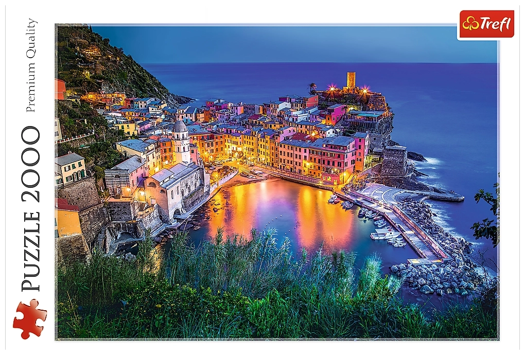 Vernazza bei Abenddämmerung