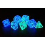 RPG Dice Set (7) Frosted Glowworm