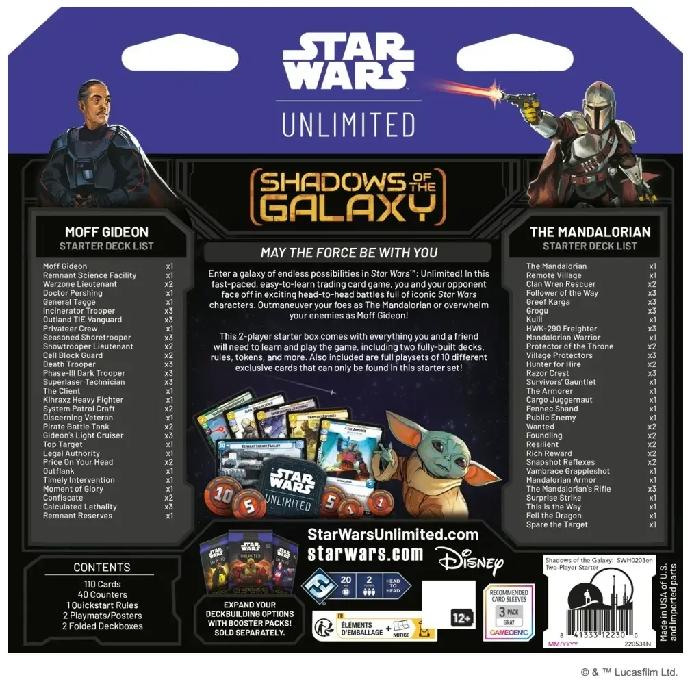 Star Wars: Unlimited - Shadows of the Galaxy - Two-Player Starter - EN