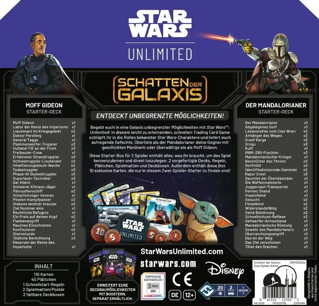 Star Wars: Unlimited - Shadows of the Galaxy - Zwei-Spieler-Starter - DE