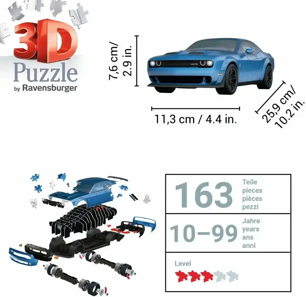 Dodge Challenger SRT - 3D Puzzle