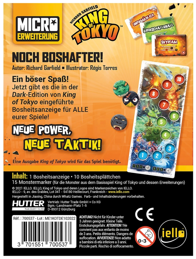 King of Tokyo - Noch Boshafter! Erweiterung - DE