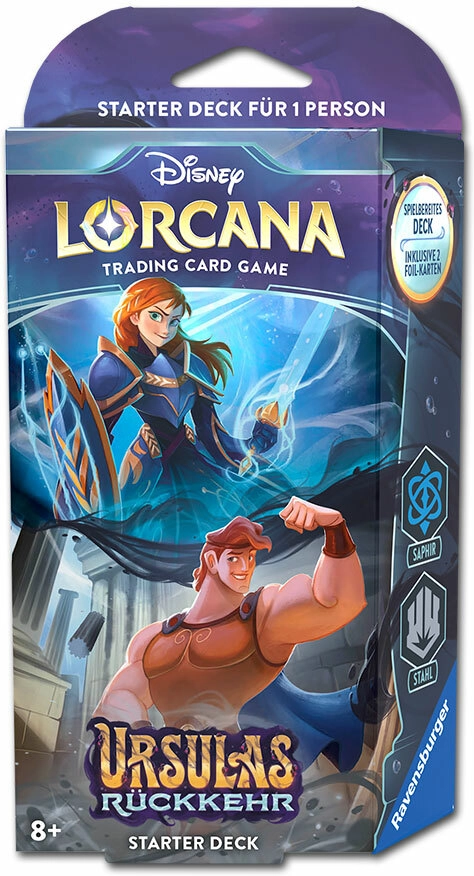 Disney Lorcana - Ursula's Return Starter - Deck "Saphir, Stahl" - DE