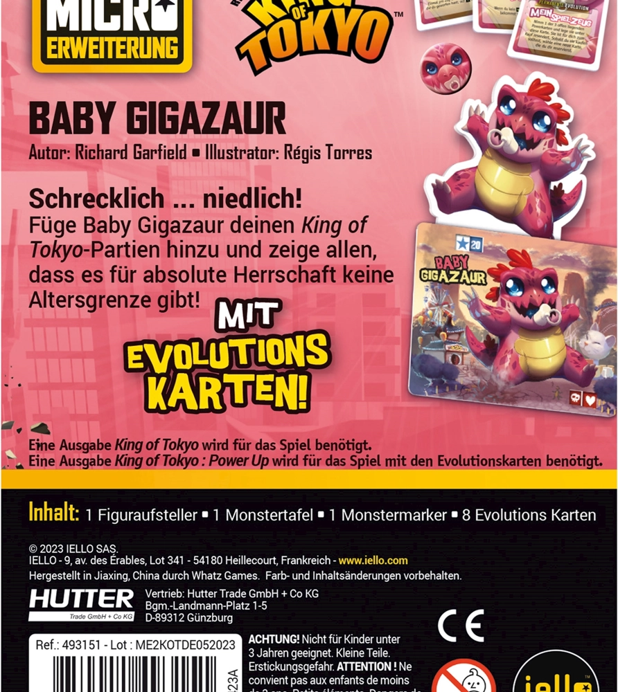 King of Tokyo – Baby Gigazaur - Micro Erweiterung