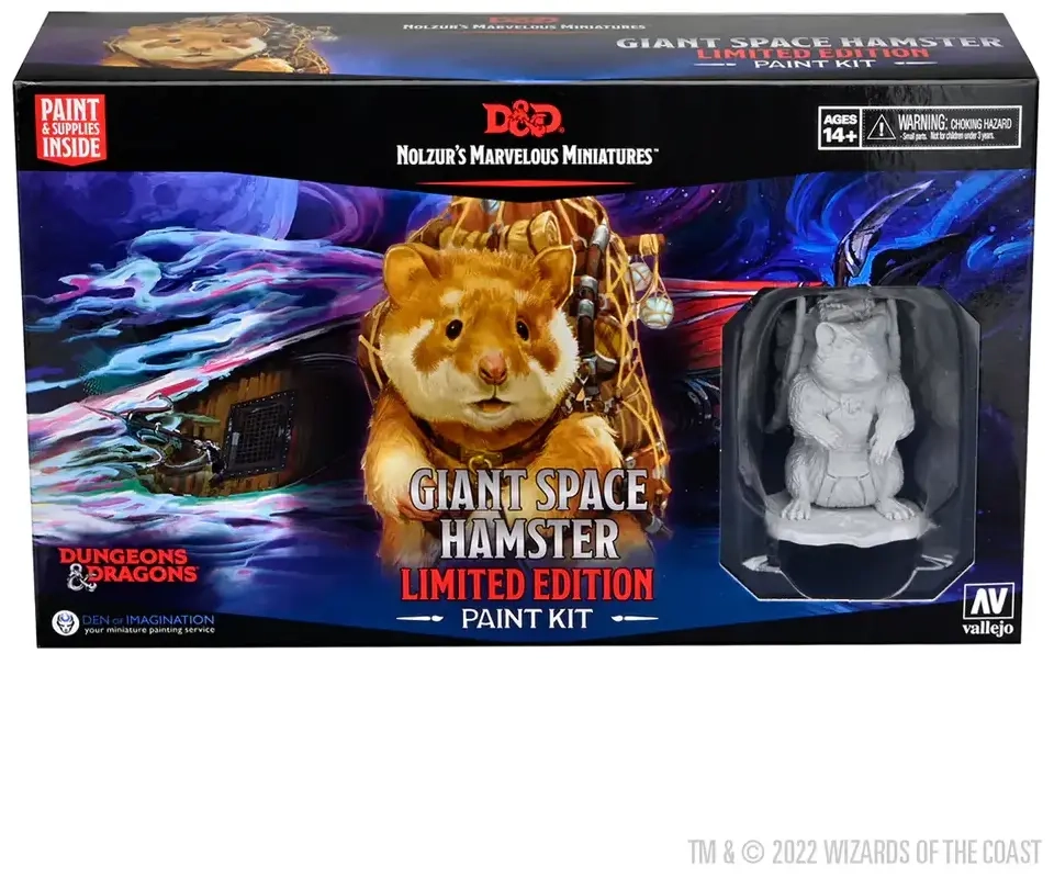 D&D Nolzur's Marvelous Miniatures: Paint Kit Limited Edition - Giant Space Hamster - EN