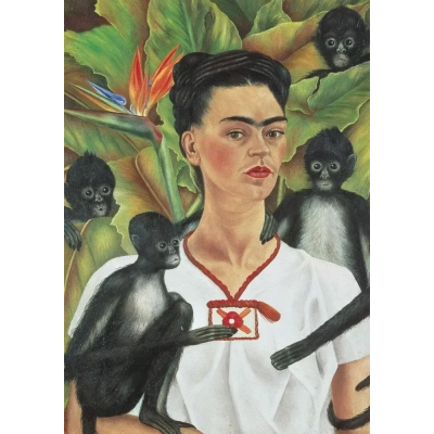 Frida Kahlo Selbstbildnis mit Affen