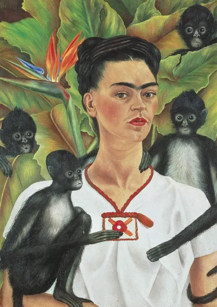 Frida Kahlo Selbstbildnis mit Affen