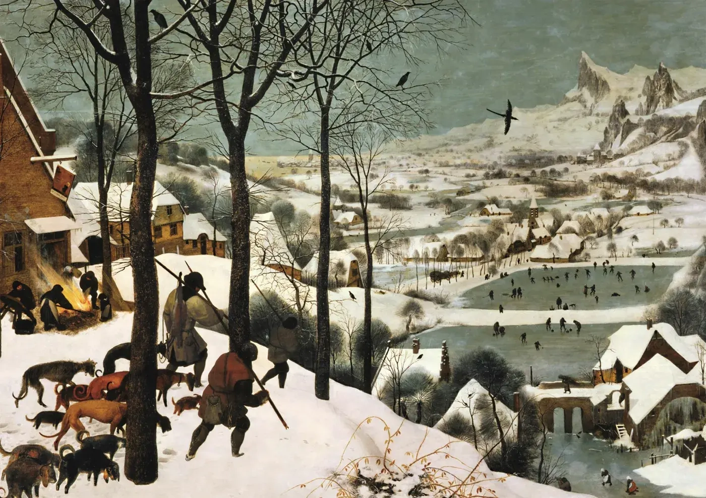 Jäger im Schnee, Brueghel