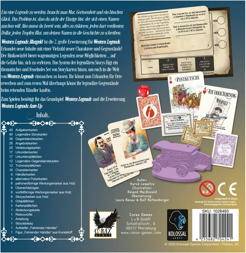 Western Legends - 2. Edition - Blood Money Erweiterung