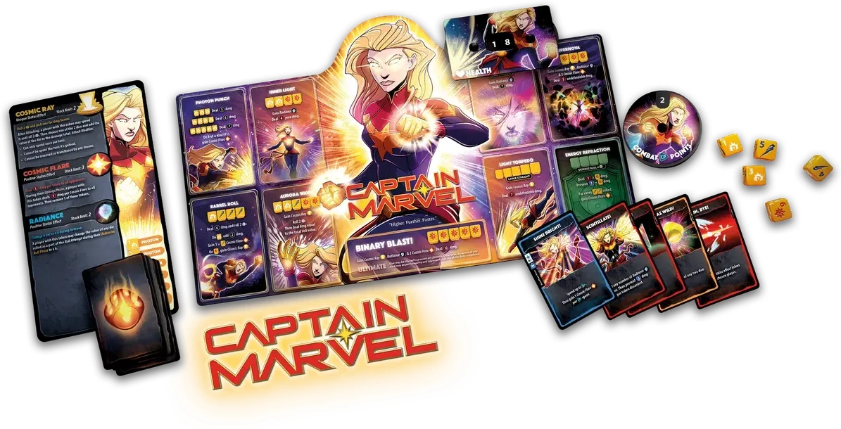 Marvel Dice Throne: Box 2 (Captain Marvel, Black Panther, Doctor Strange, Black Widow) - DE