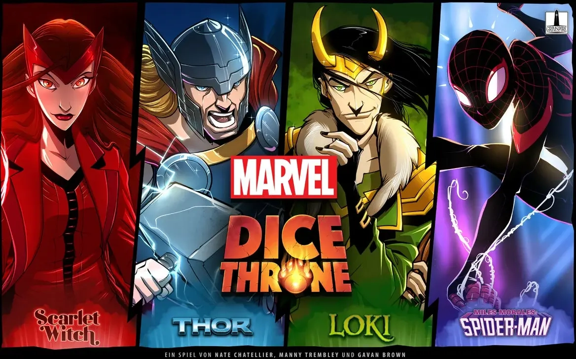 Marvel Dice Throne: Box 1 (Scarlet Witch, Thor, Loki, Spider-Man) - DE