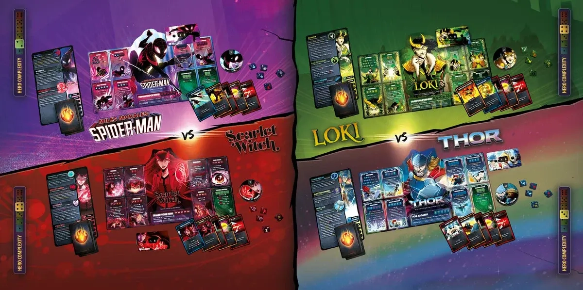 Marvel Dice Throne: Box 1 (Scarlet Witch, Thor, Loki, Spider-Man) - DE