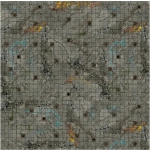 Dungeon Gaming Mat 90x90cm Grid