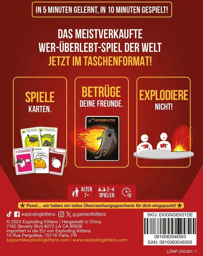 Exploding Kittens: Grab & Game