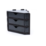 Black Rack End piece with Drawers