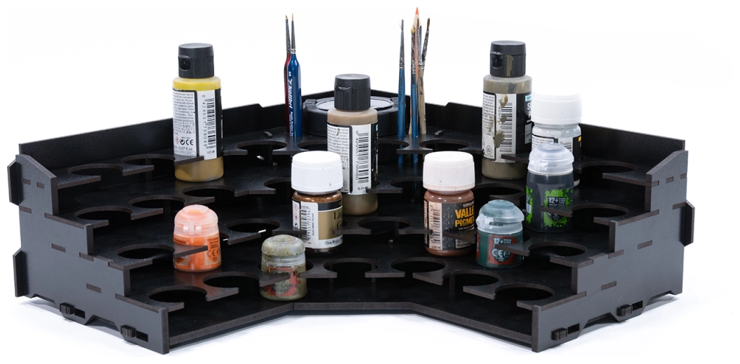 Black Rack Corner Paint Rack Top (Pigment)