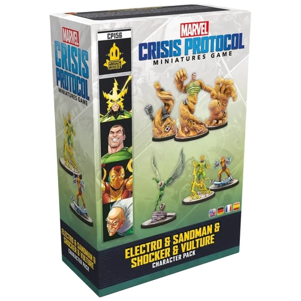 Marvel Crisis Protocol - Electro & Sandman & Shocker & Vulture - DE/EN/FR