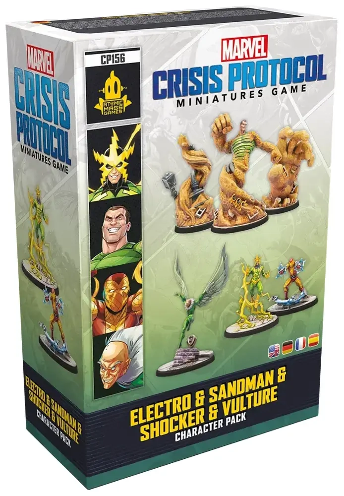 Marvel Crisis Protocol - Electro & Sandman & Shocker & Vulture - DE/EN/FR